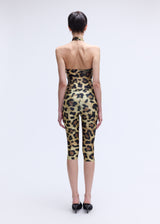 Leopard Midi Fur Belt tights