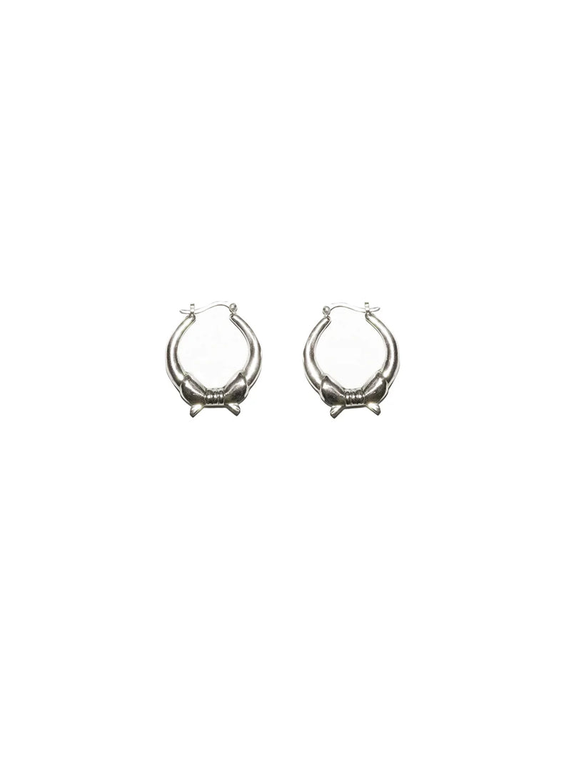 Silver Hoop Earring
