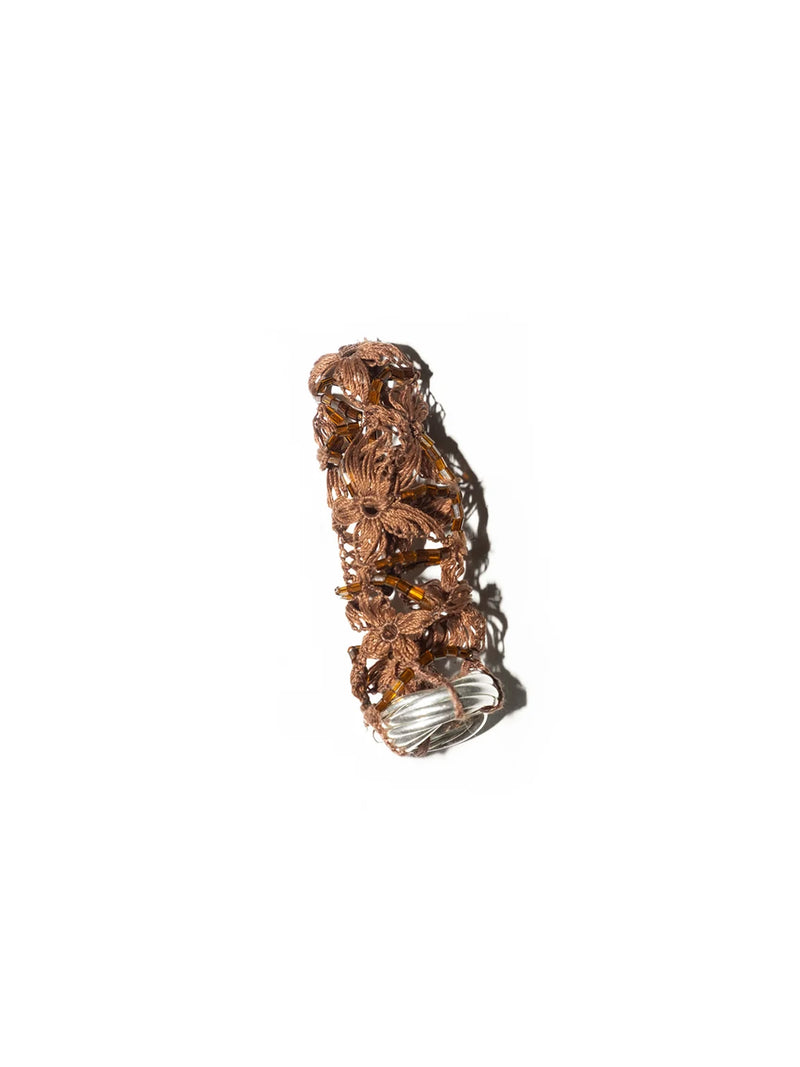 Brown Lace Finger Ring