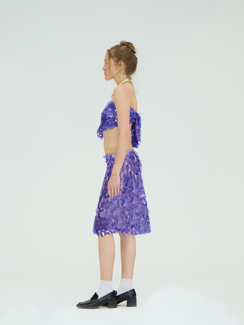 PURPLE SEQUIN MIDI SKIRT – CULT FORM