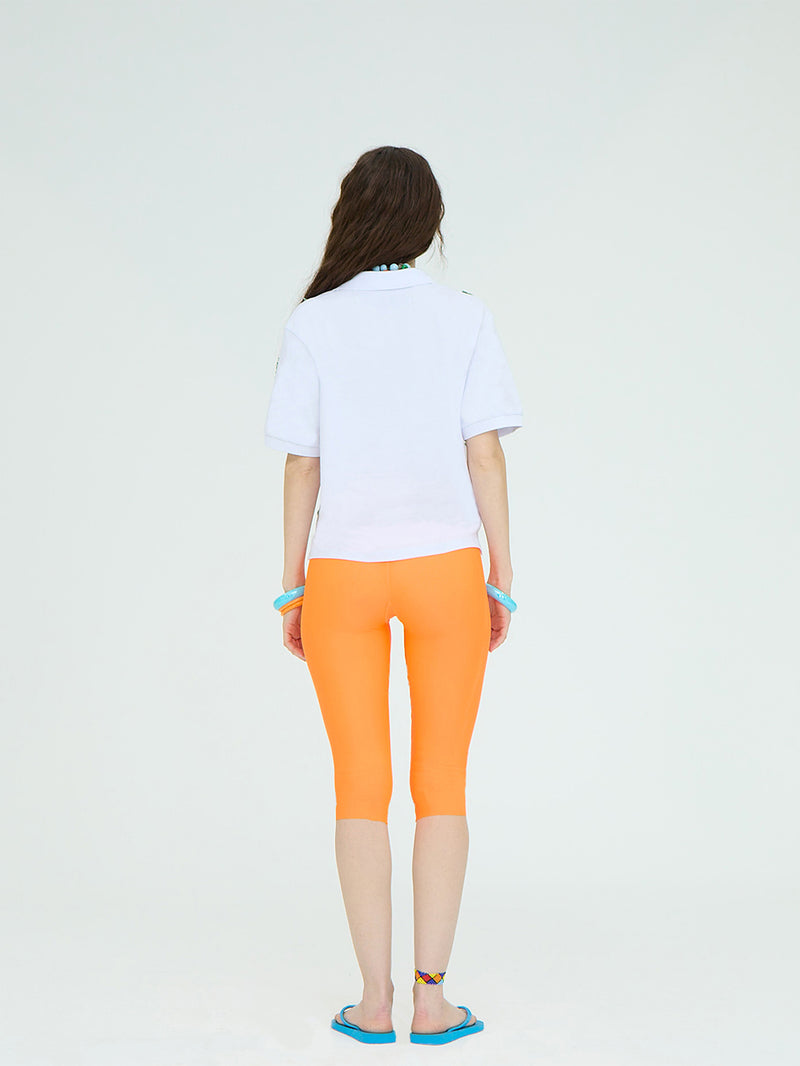 ORANGE MIDI TIGHTS