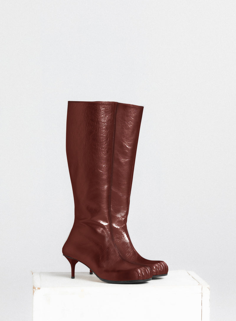 Reddish Ballet Under-Knee Boot