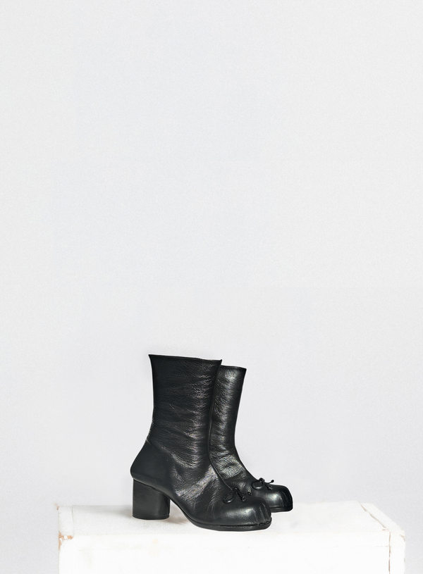 Black Bow Boots