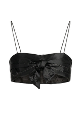 Black Bow Yorgan Bra