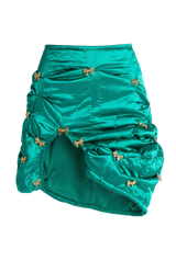 Green Yorgan Drapped Skirt