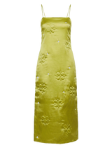 OLIVE GREEN MAXI YORGAN DRESS