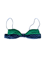 DARK BLUE-GREEN OYSTERS YORGAN BRA