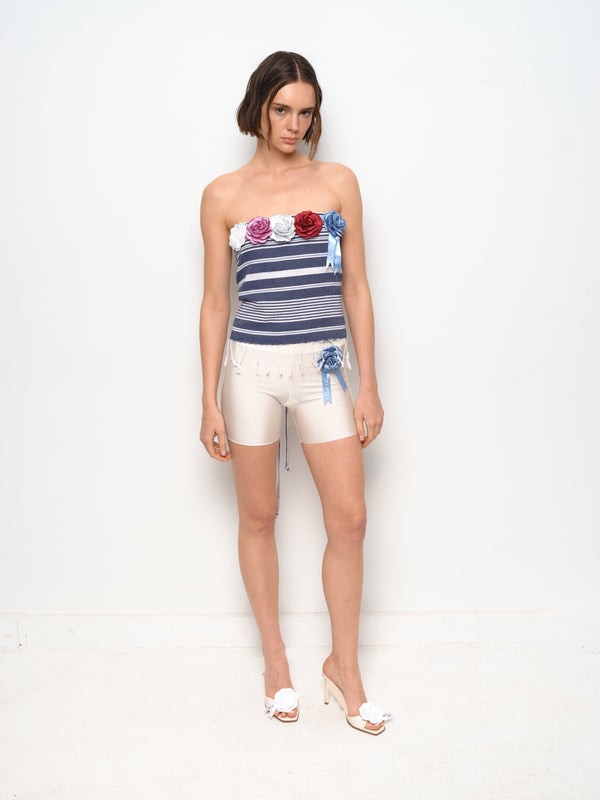 Dark Blue Pesthemal Flower Top