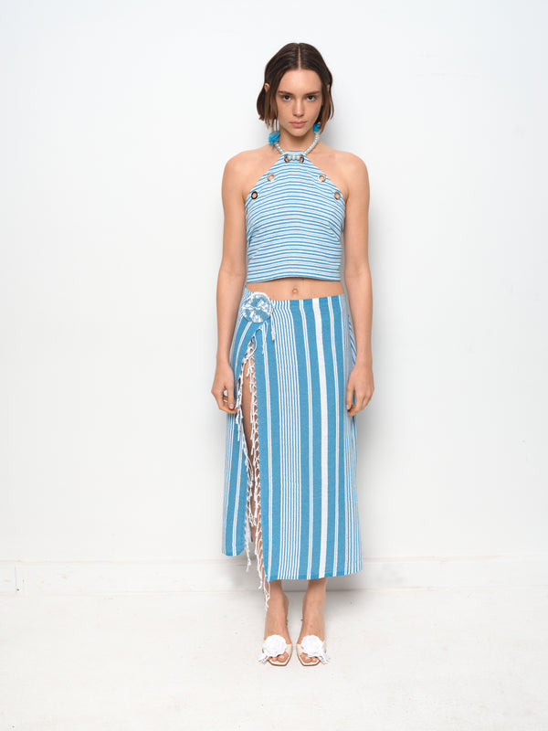 Pesthemal Blue Maxi Skirt