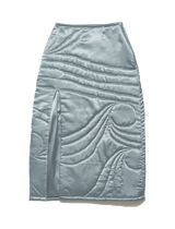 GRAY YORGAN MIDI SKIRT