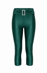 Duck Green Capri Diamond Leggings