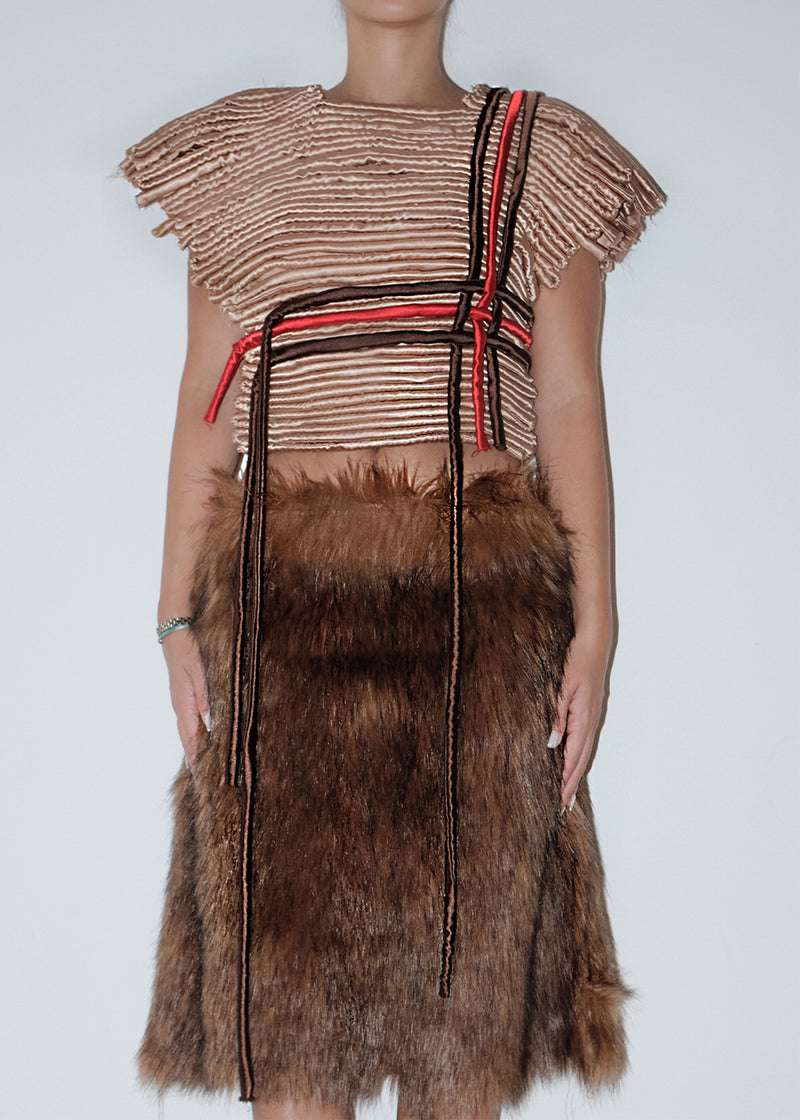 Exclusive Papercut Tube Top