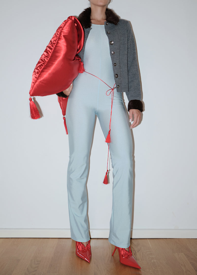 Baby Blue Longsleeve Catsuit