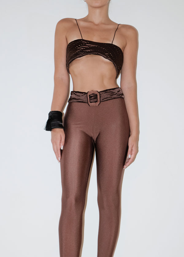 Brown Yorgan Bra