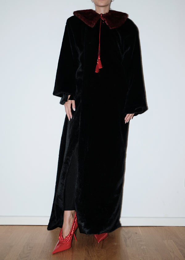 Fur Black Coat