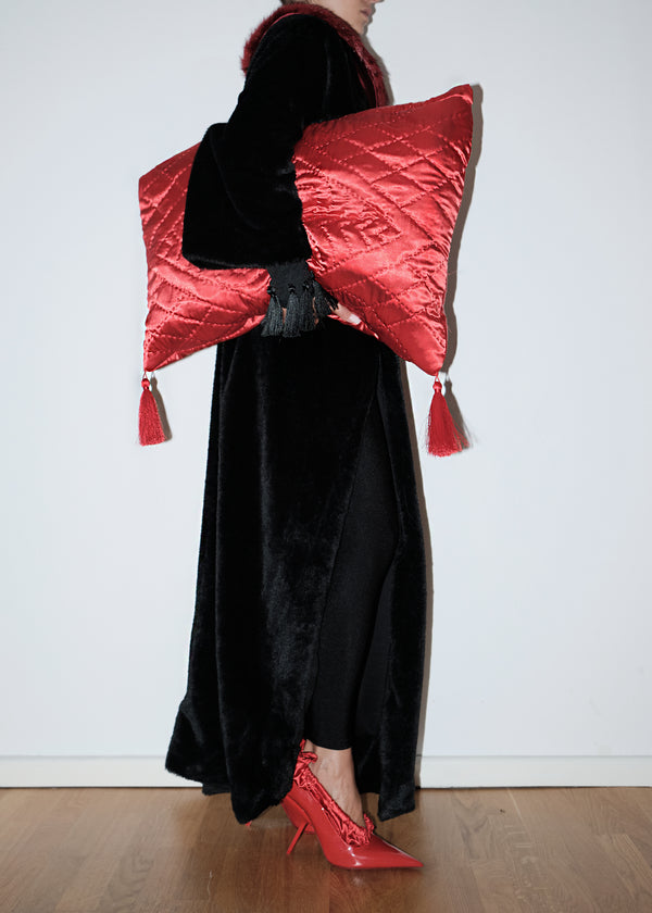 Red Yorgan Maxi Clutch