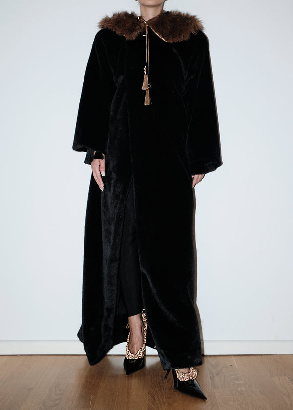 Fur Black Coat