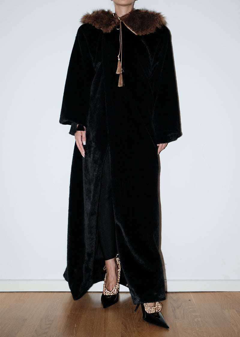 Fur Black Coat