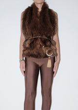 Brown Monno Fur Top