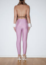 Pink Multi Crystal Belt Tights