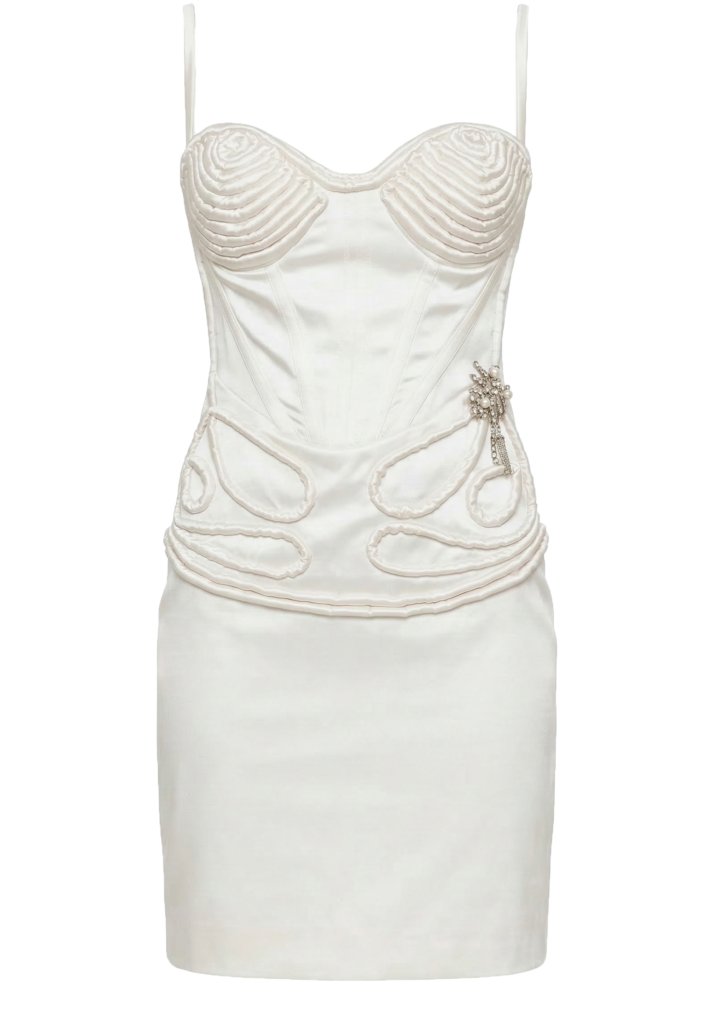 Exclusive White Satin Dress – CULT FORM