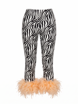 Cult Zebra Feather Capri