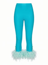 Cult Aqua Feather Capri