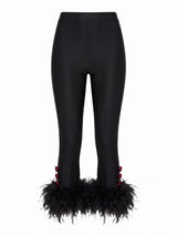 Cult Black Feather Capri