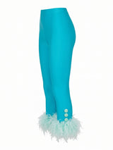 Cult Aqua Feather Capri