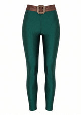 Dark Green - Brown Yorgan Maxi Tights