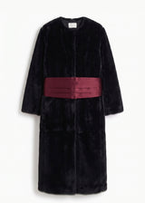 Black Faux-Fur Coat