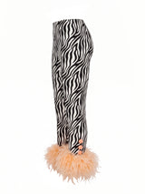 Cult Zebra Feather Capri