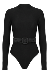BLACK LONG SLEEVE YORGAN BELT BODY