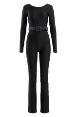 BLACK FLARED BODYSUIT
