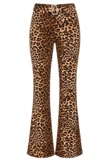 LEOPARD FLARED TIGHTS