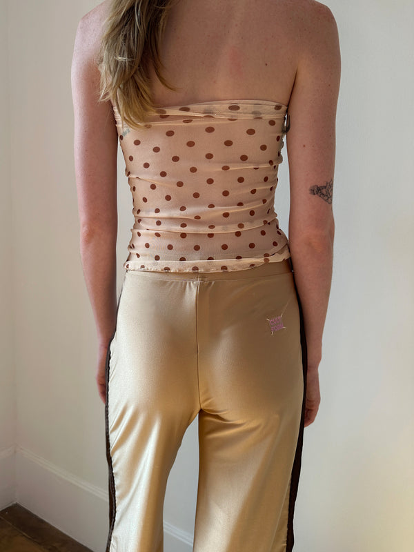 Polka-dot Spiral Design Top