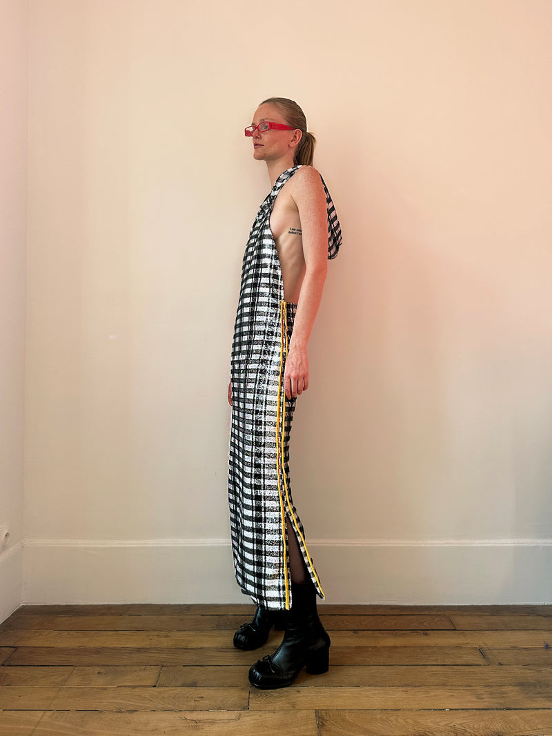 Blurry Hooded Dress