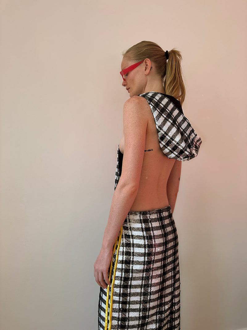 Blurry Hooded Dress