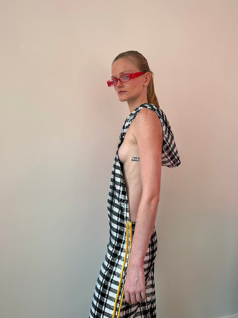 Blurry Hooded Dress