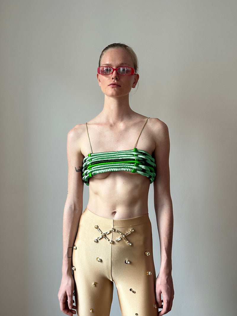 Exclusive Papercut Tupe Bra Green