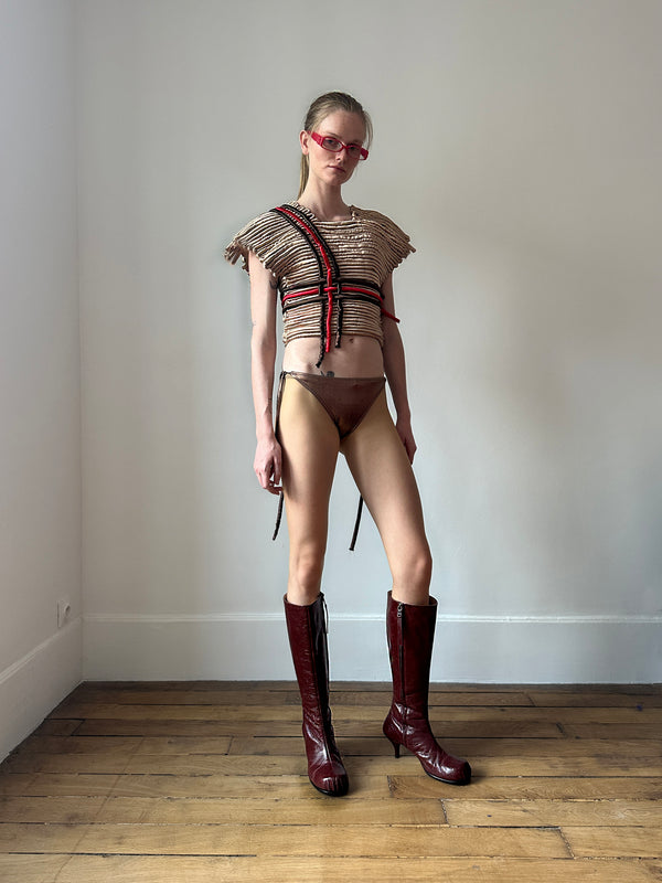 Exclusive Papercut Tube Top