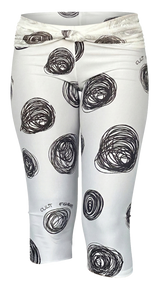 White Polka-dot Midi Tights