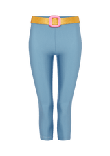 LIGHT BLUE YORGAN BELT MIDI TIGHTS