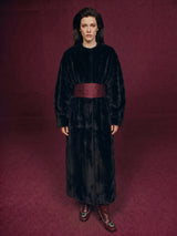 Black Faux-Fur Coat