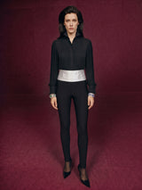 Cult Black Cummerbund Tights