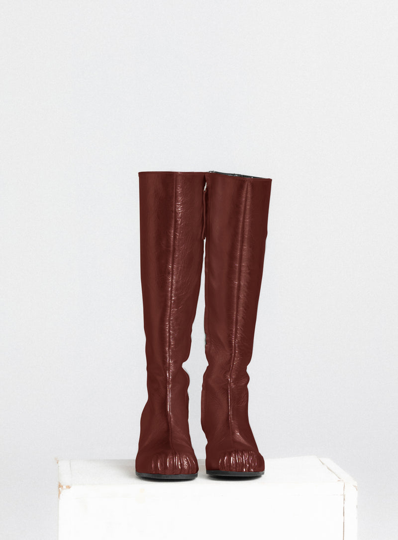 Reddish Ballet Under-Knee Boot