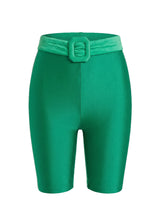 GREEN BIKER YORGAN TIGHTS