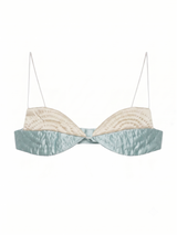 GRAY-CREAM OYSTERS YORGAN BRA