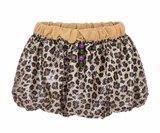 LEOPARD SEQUIN BALLOON MINI SKIRT