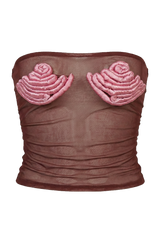 Burgundy Spiraldesign Top